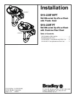 Bradley S19-220FWPT Installation Instructions предпросмотр