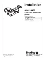 Bradley S19-220HFP Installation Manual предпросмотр