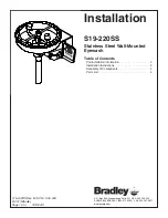 Bradley S19-220SS Installation Instructions предпросмотр