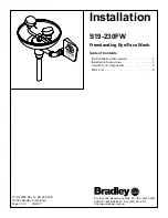 Bradley S19-230FW Installation предпросмотр