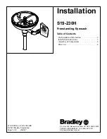 Предварительный просмотр 1 страницы Bradley S19-230H Installation