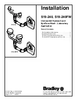 Предварительный просмотр 1 страницы Bradley S19-240 Installation