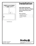 Bradley S19-270HC Installation Manual preview