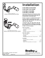 Предварительный просмотр 1 страницы Bradley S19-270HD Installation Manual