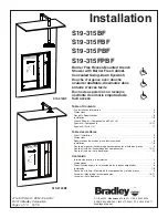 Предварительный просмотр 1 страницы Bradley S19-315BF Installation Manual