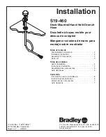 Предварительный просмотр 1 страницы Bradley S19-460 Installation Manual