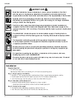 Предварительный просмотр 2 страницы Bradley S19-460 Installation Manual