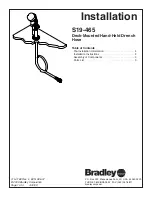 Предварительный просмотр 1 страницы Bradley S19-465 Installation