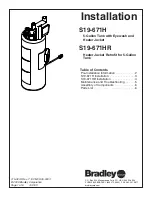 Bradley S19-671H Installation Manual preview