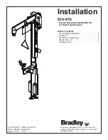 Bradley S19-876 Installation предпросмотр