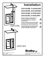 Bradley S19345HFB Installation Manual предпросмотр