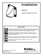 Bradley S24-210 Installation предпросмотр