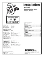 Предварительный просмотр 1 страницы Bradley S59-2005T1 Installation Manual