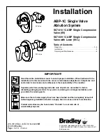 Предварительный просмотр 1 страницы Bradley S67-610 Installation