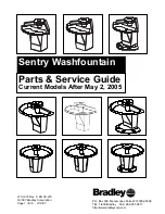 Предварительный просмотр 1 страницы Bradley Sentry SN2004/AST Parts & Service Manual