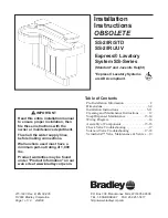 Bradley SS-2/IR/JUV Installation Instructions Manual предпросмотр