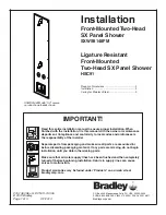 Bradley SXWS9148FM Installation preview