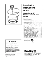 Bradley Terrazzo WF2613 Installation Instructions Manual preview