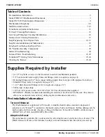 Preview for 2 page of Bradley Terreon Extra Height WF3203 Installation Instructions Manual