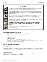 Preview for 3 page of Bradley Terreon Extra Height WF3203 Installation Manual