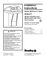 Bradley Terreon Quadra-Fount Washfountain MF2944/TT Installation Instructions Manual preview