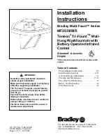 Предварительный просмотр 1 страницы Bradley Terreon Tri-Fount Multi-Fount MF2939/BIR Installation Instructions Manual