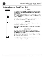 Предварительный просмотр 1 страницы Bradley TouchTime Operation And Service Manual