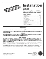 Bradley Verge LVGD Series Installation Manual предпросмотр