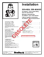 Preview for 1 page of Bradley Vernatherm S59-4004 Installation Manual