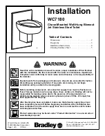 Bradley WC7180 Installation preview