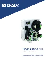 Brady A8500 Assembly Instructions Manual preview