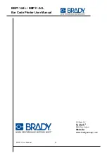 Предварительный просмотр 40 страницы Brady BBP11-24L User Manual