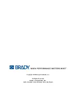 Предварительный просмотр 33 страницы Brady BBP11-34L User Manual