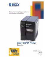 Brady BBP81 User Manual предпросмотр