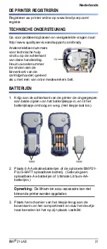 Preview for 33 page of Brady BMP 21-LAB Quick Start Manual