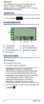 Preview for 36 page of Brady BMP 21-LAB Quick Start Manual