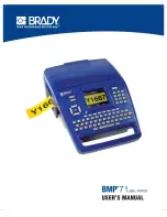 Preview for 1 page of Brady BMP71 User Manual