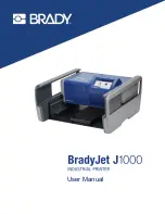 Brady BradyJet J1000 User Manual предпросмотр