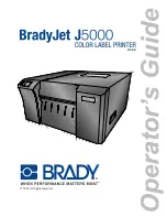 Brady BradyJet J5000 Operator'S Manual предпросмотр