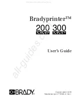 Brady Bradyprinter 200MVP User Manual предпросмотр