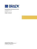 Предварительный просмотр 180 страницы Brady Bradyprinter THT 300X-PLUS Manual