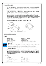 Предварительный просмотр 2 страницы Brady Cutter CU4 Operator'S Manual