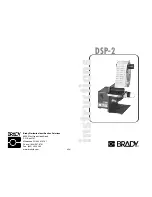 Brady DSP-2 Manual preview