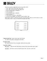 Preview for 6 page of Brady I.D. PRO Plus Manual