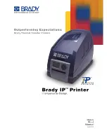 Предварительный просмотр 1 страницы Brady IP Printer series Quick Start Manual