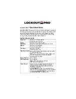 Предварительный просмотр 1 страницы Brady LOCKOUT-PRO Quick Start Manual