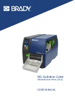 Brady NG Guillotine Cutter Heavy Duty User Manual preview