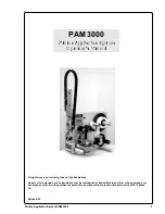 Предварительный просмотр 3 страницы Brady PAM 3000 Operator'S Manual