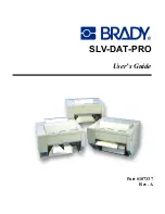 Brady SLV-DAT-PRO User Manual предпросмотр