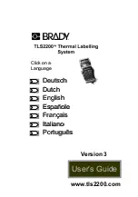 Предварительный просмотр 1 страницы Brady TLS2200 User Manual